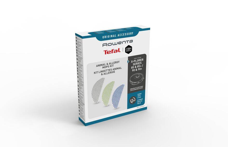 Kit de 3 lingettes microfibres spécifiques pour animaux et allergènes ZR879A01 