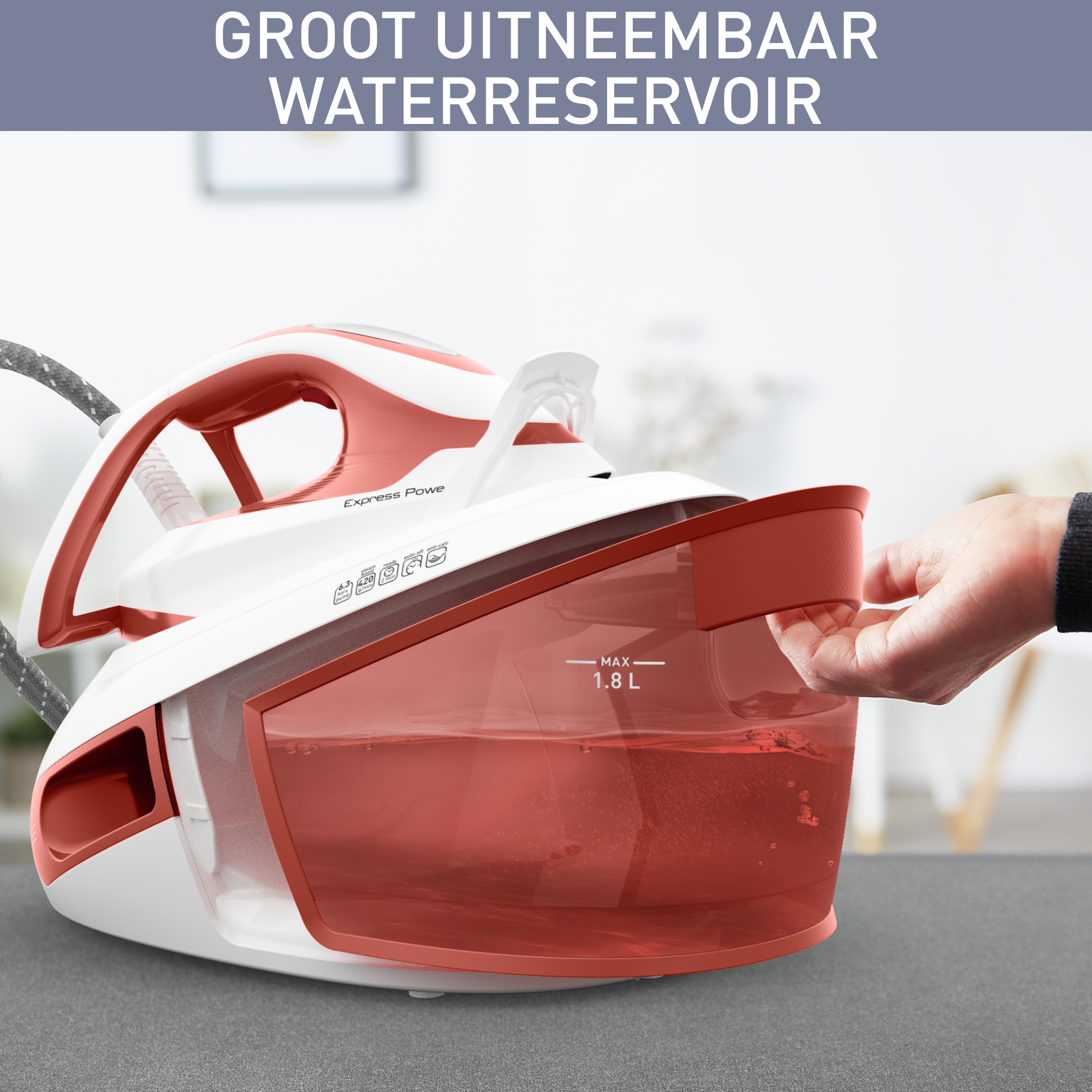 Express Power SV8110 Stoomgenerator - 6,3 bar - 420 g/min shot - 'No setting'-technologie