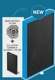2-in-1 KOOLSTOFVANGST BOOST ALLERGY+ FILTER XD7231E0 voor Pure Air & Pure Air Genius