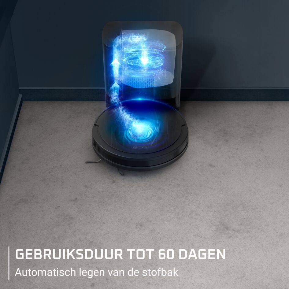 X-Plorer Serie 85+ RR87D5 Robotstofzuiger met station – 6.000 Pa – 360° laserdetectie