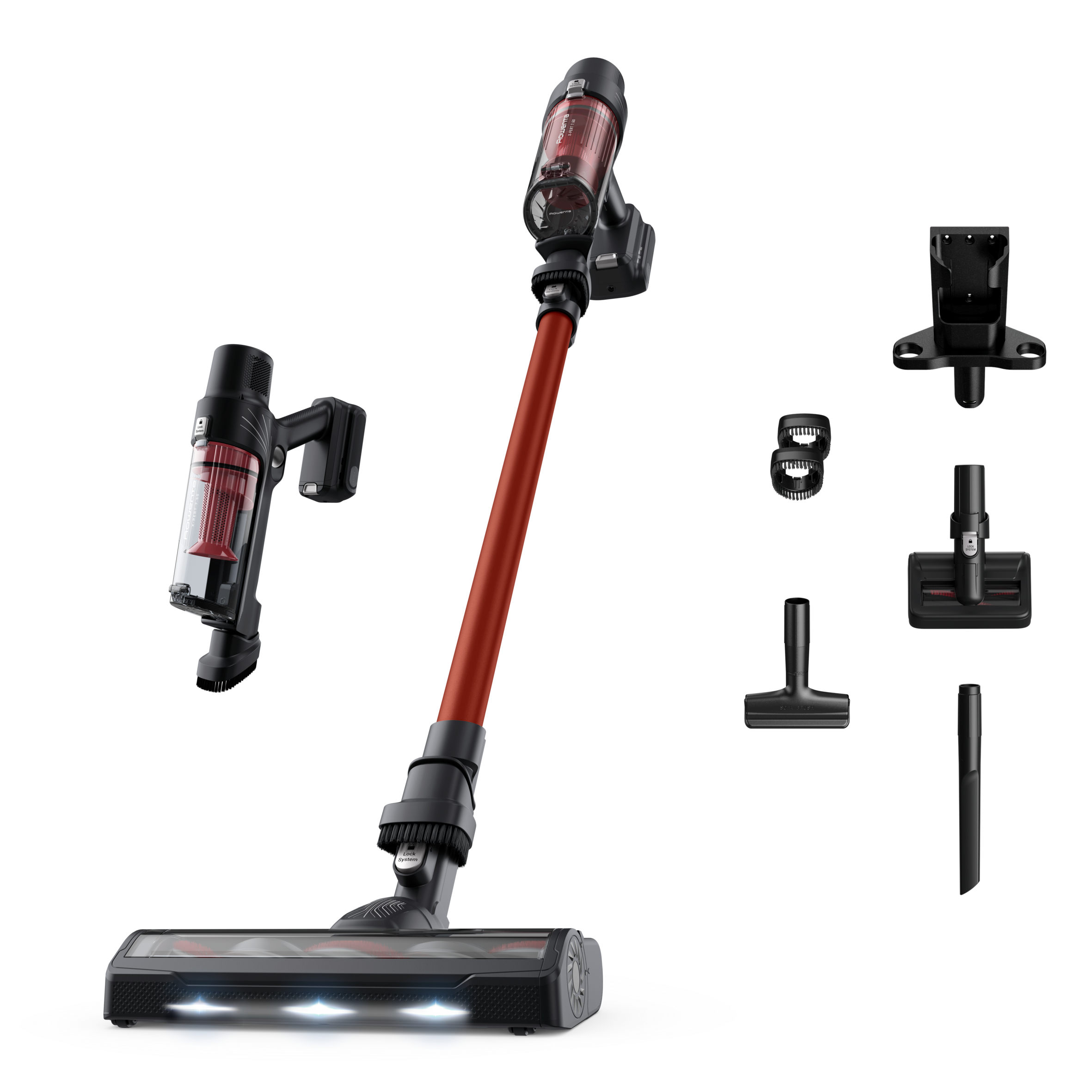 Rowenta X-Nano RH1128 steelstofzuiger, ultralicht, 1kg wegende kruimelzuiger, 2-1 stofzuiger en kruimelzuiger, ultraslank design, batterij met accuduur van 40 minuten, laadstation,multi kleuren