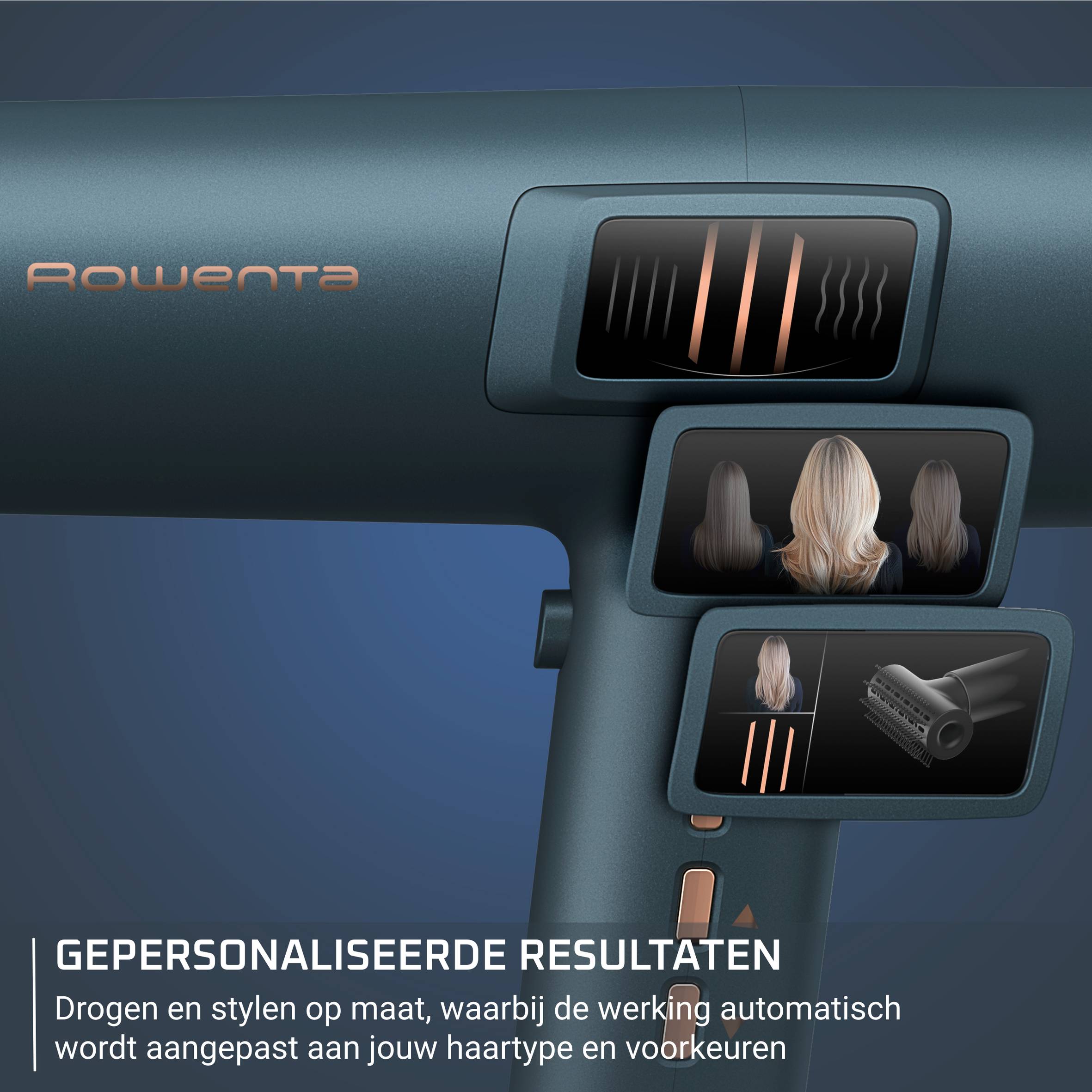 Maestria For You HY9430E0 Haardroger met geïntegreerd scherm - 1800W + 6 accessoires