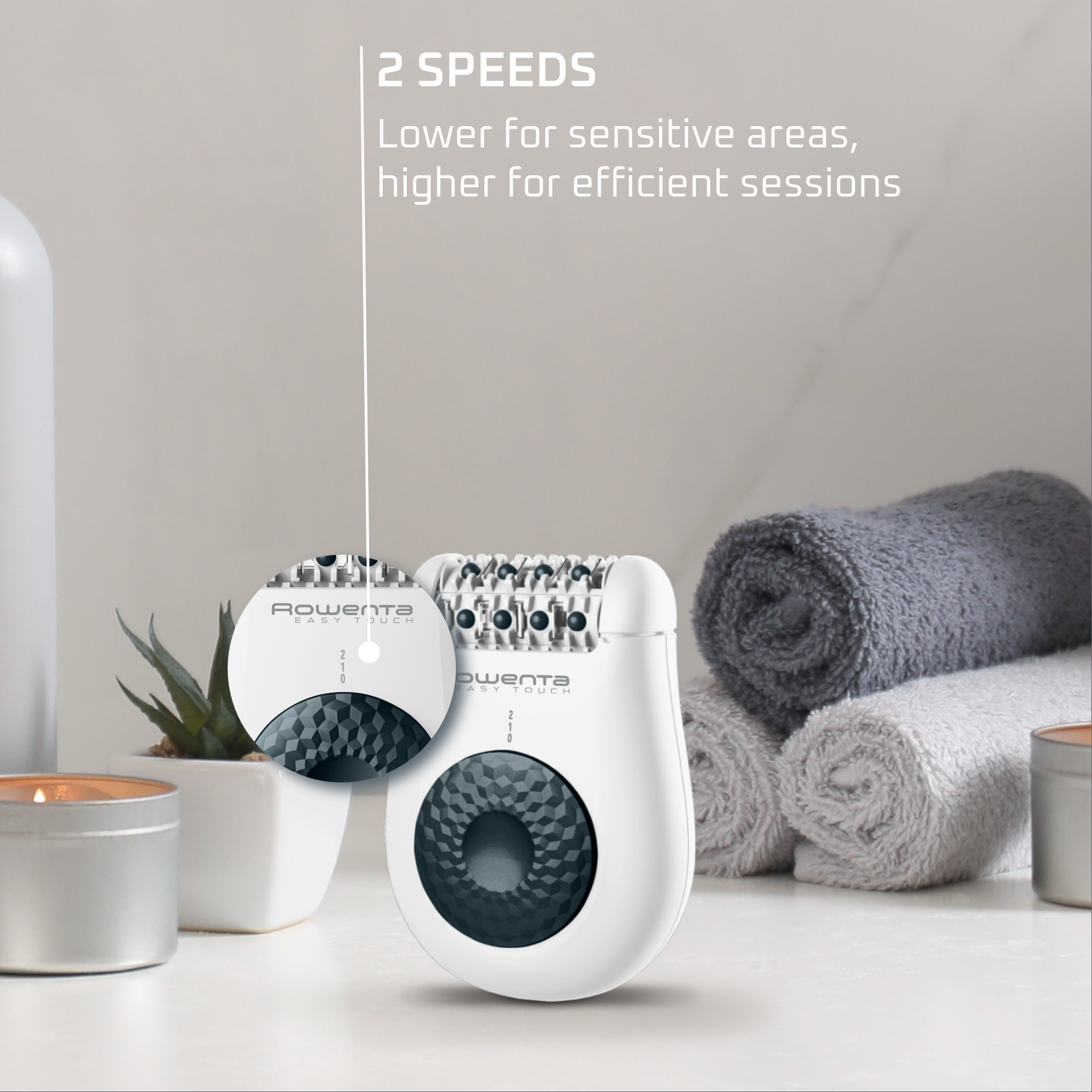 Easy Touch Promo Mineral, Epilator, High Precision Epilation, Massage System