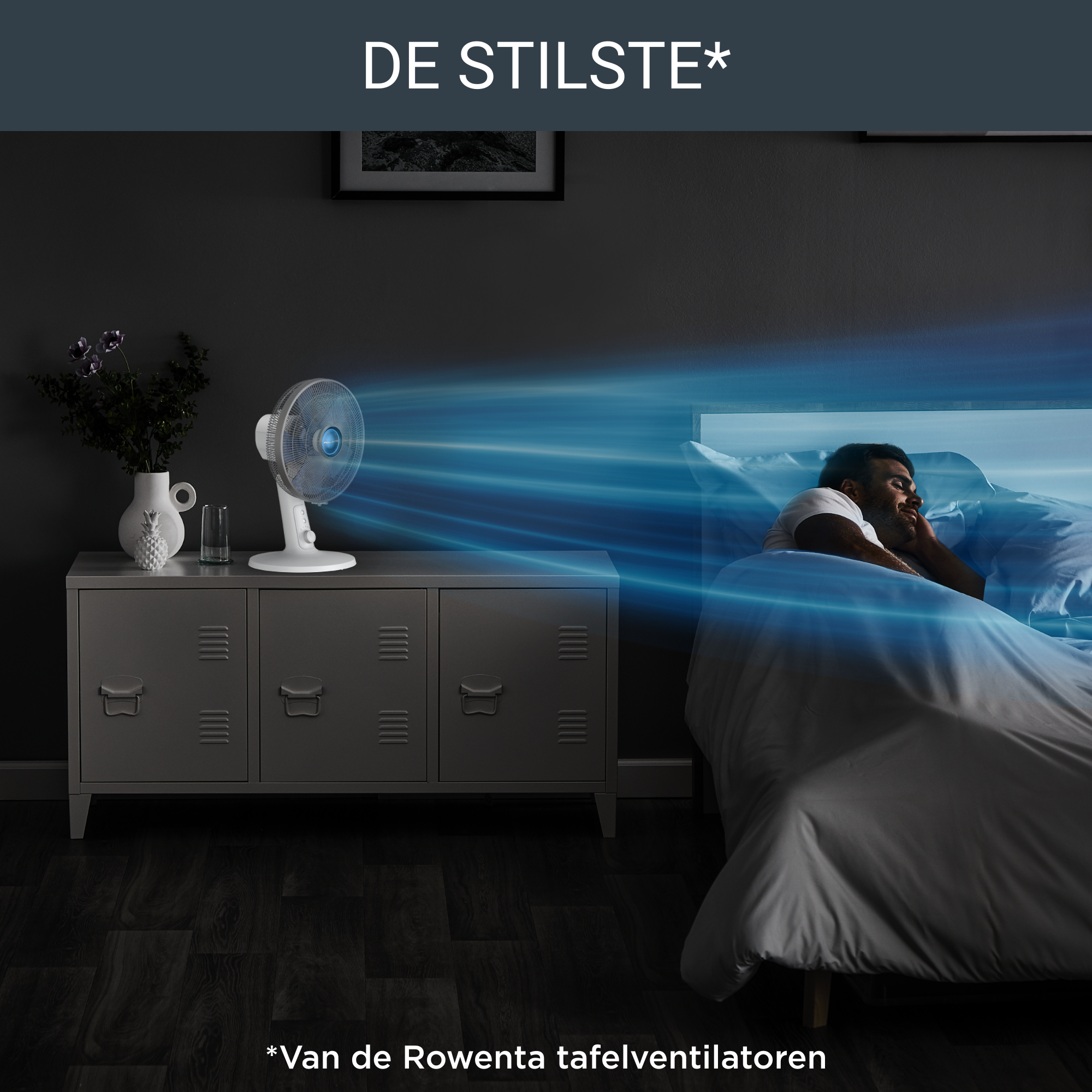 Turbo Silence Extreme+ VU2730 Tafelventilator - 45 m³/min airflow - 4 snelheden - Ultra-stil: 38 d(B)