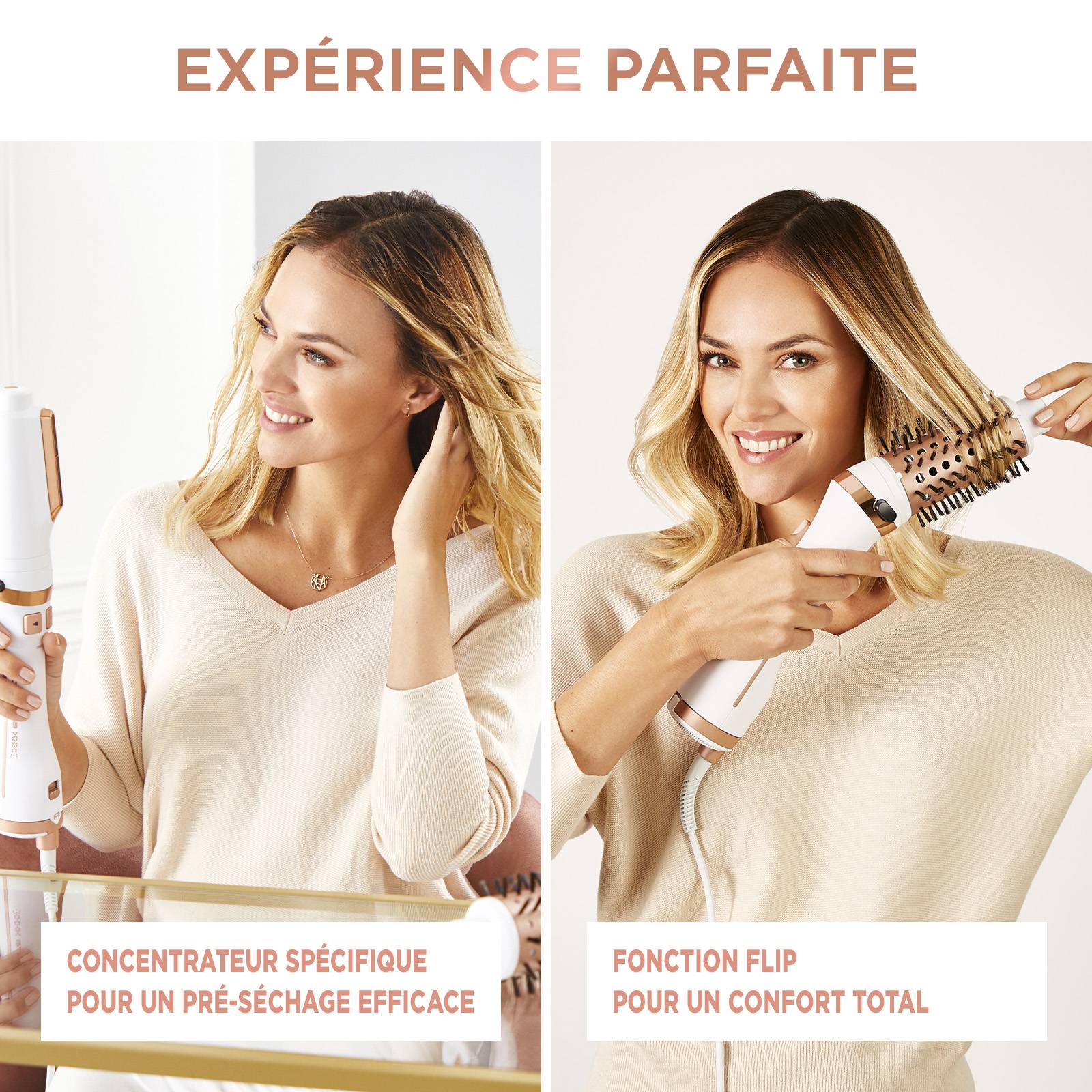 Brush Activ' Ultimate Care CF9720F0 Brosse soufflante - 700W - 1 brosse + concentrateur