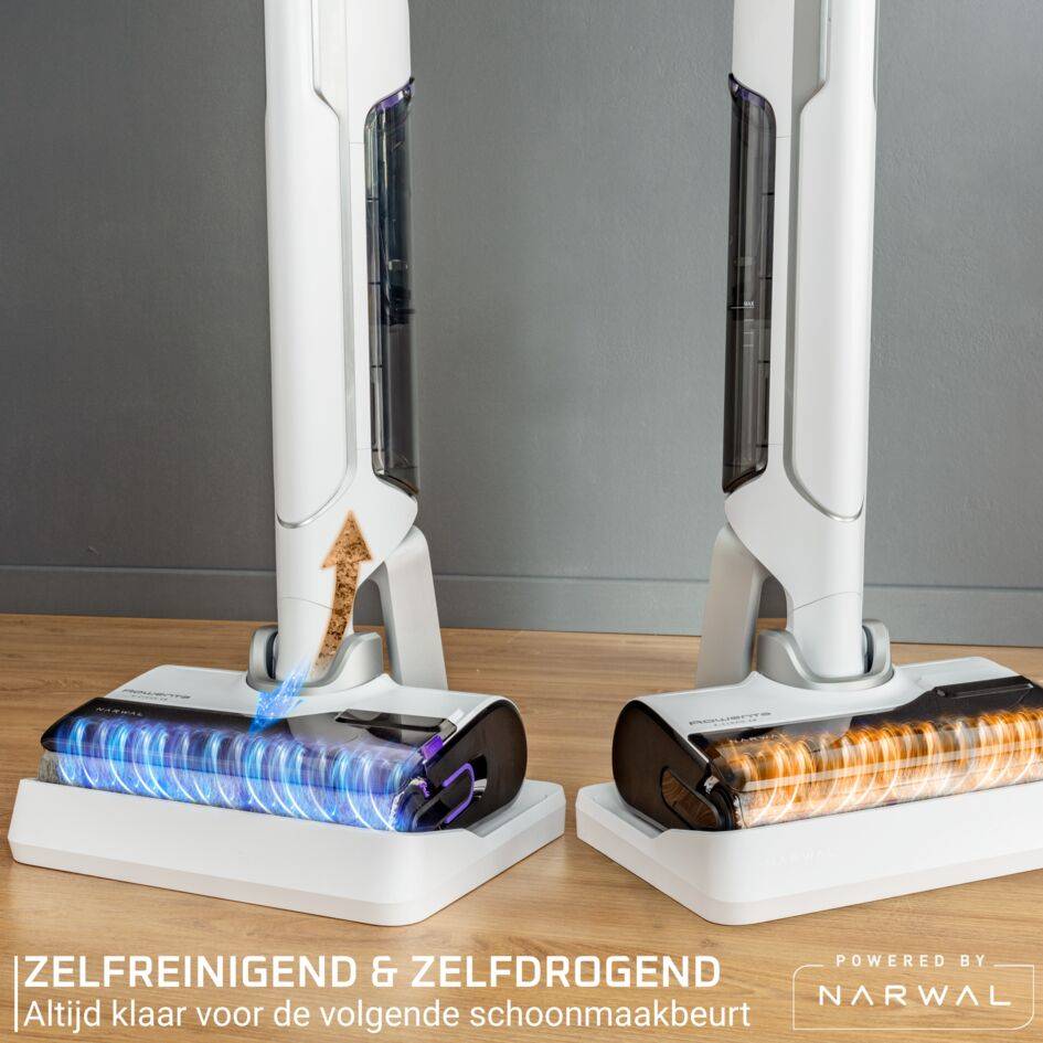 X-Clean 10 GZ7035 2-in-1 Vloerreiniger & Stofzuiger - 60 min autonomie - Automatische reiniging van borstel