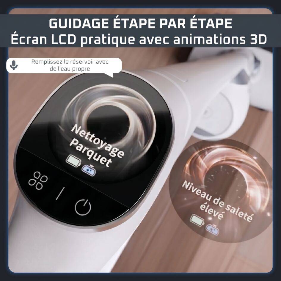 X‑Clean 12 GZ7257E0 Aspirateur laveur 2-en-1 - 65 min d'autonomie - Nettoyage et séchage automatique