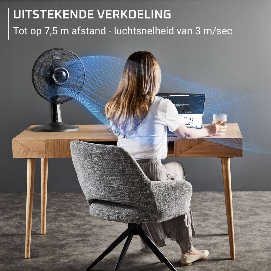 Turbo Silence Extreme + VU2750 - Tafelventilator - 5 snelheden - 43 m³/min - Stil