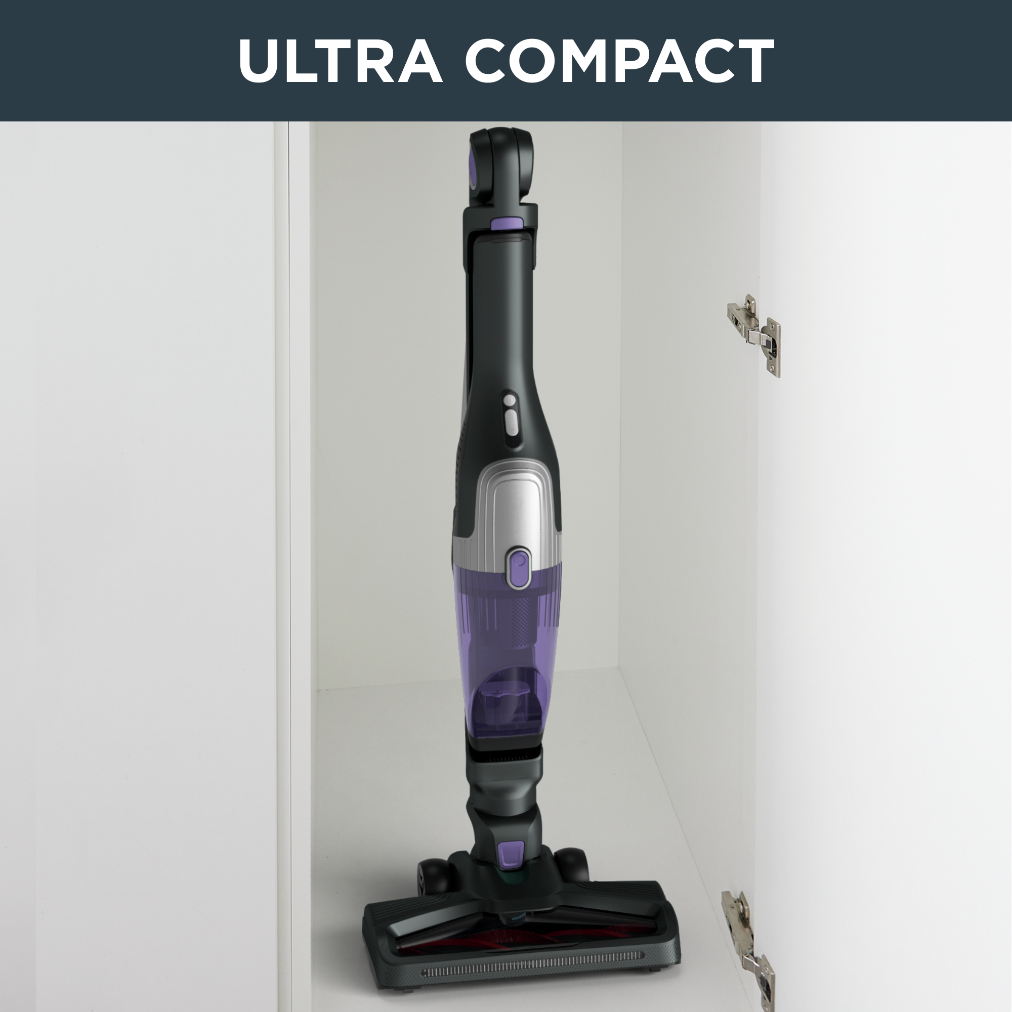X-Trem Compact 2-in-1 RH1238 Steelstofzuiger - 16,8V - 40 min autonomie - 0,4L