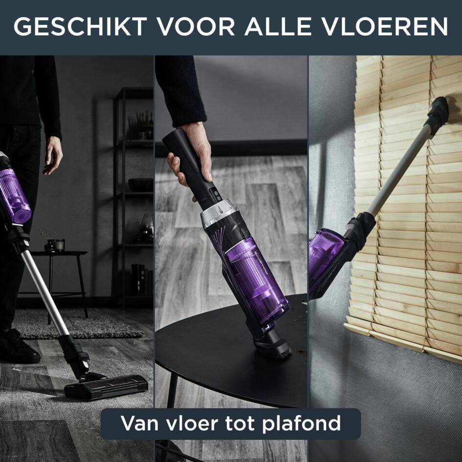 X-Nano RH1128 Steelstofzuiger - 20 AirWatt - 40 min autonomie - 0,25L