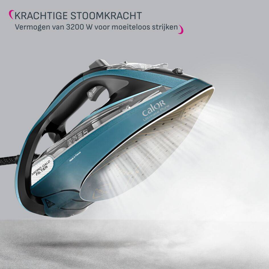 Ultimate Pure FV9851C0 Stoomstrijkijzer - 3200W - 300 g/min shot - 350ml