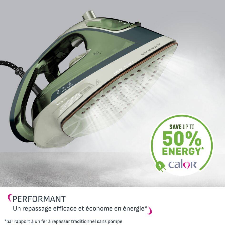 Energy Power FV6884C0 Fer à Repasser Vapeur - 1500W - Pressing 270 g/min - 270mL