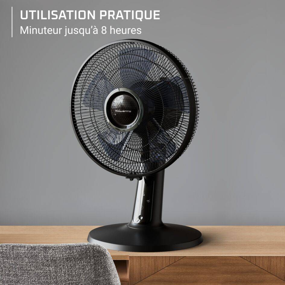 Turbo Silence Extreme + VU2750 - Ventilateur de table - 5 vitesses - 43&nbsp;m3/min - Silencieux