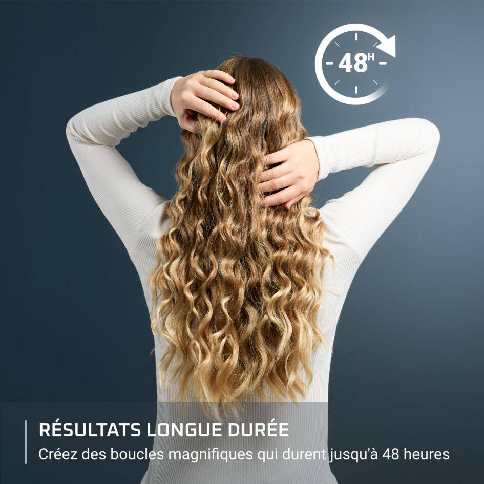 Twist Curl CF4620 Fer à boucler - 3 tailles de boucles - 4 températures (150°C - 210°C)