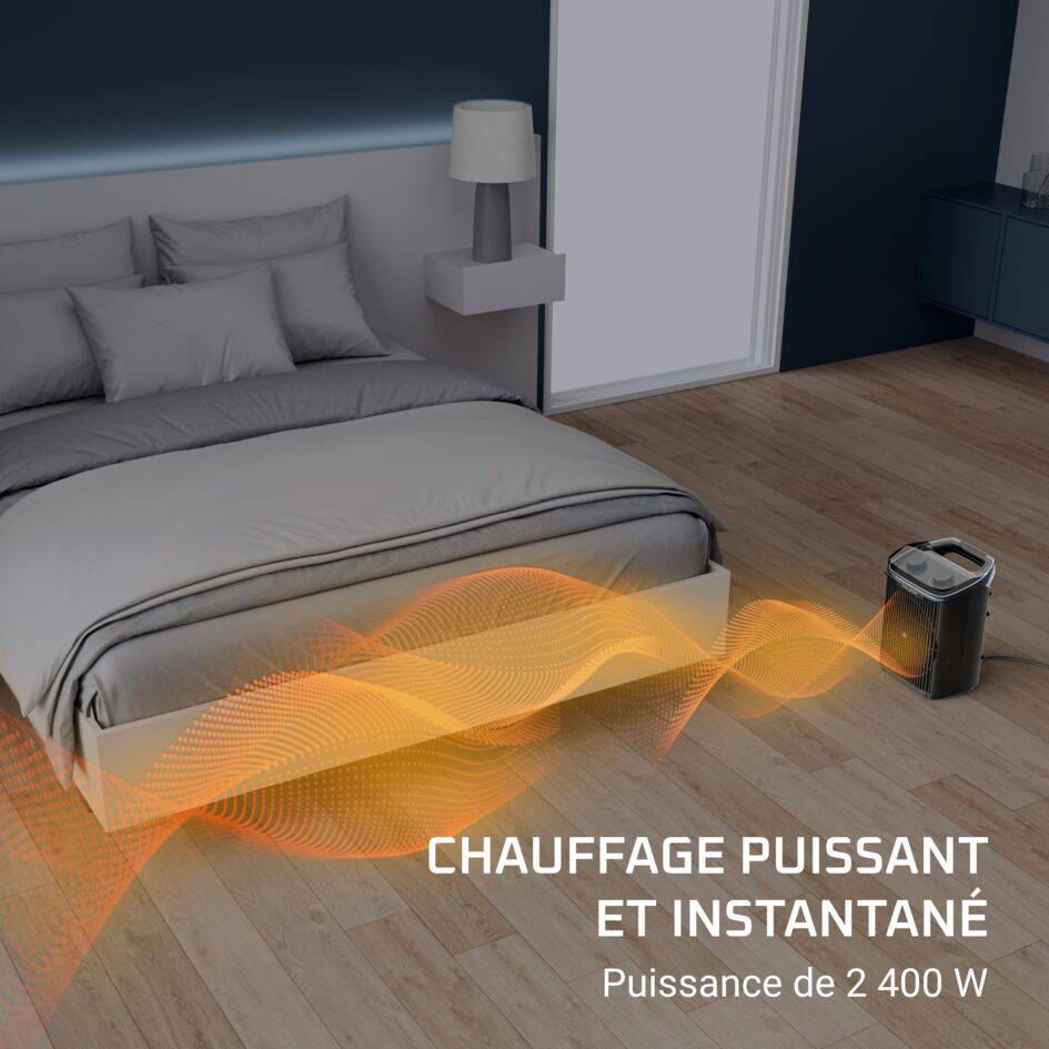 Intense Comfort Aqua, Radiateur d'appoint pour salle de bains, Silencieux, 2400&nbsp;W
