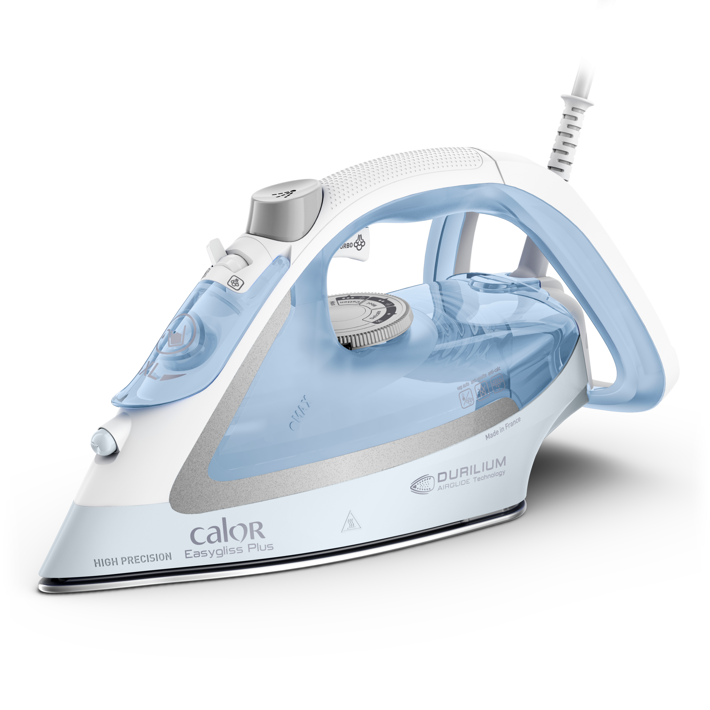 Easygliss Plus, Steam Iron, 2400 W, 45 g/min. Steam Output, 100% Active Steam Holes
