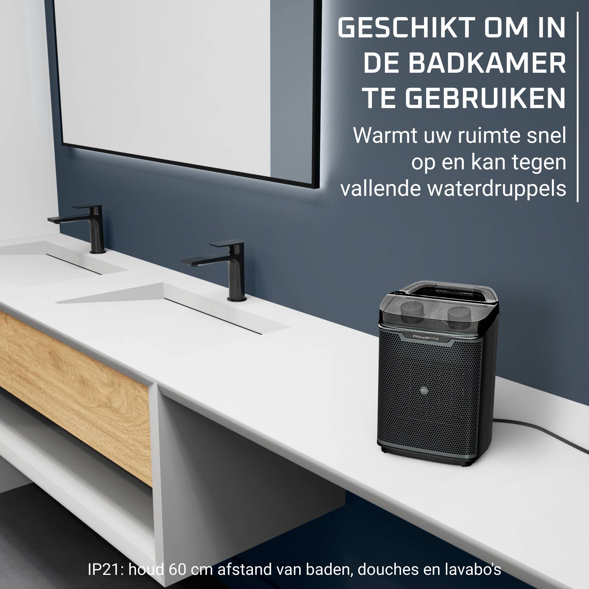 Intense Comfort + Aqua SO9350F0 Elektrische verwarming voor badkamer - 2 000W