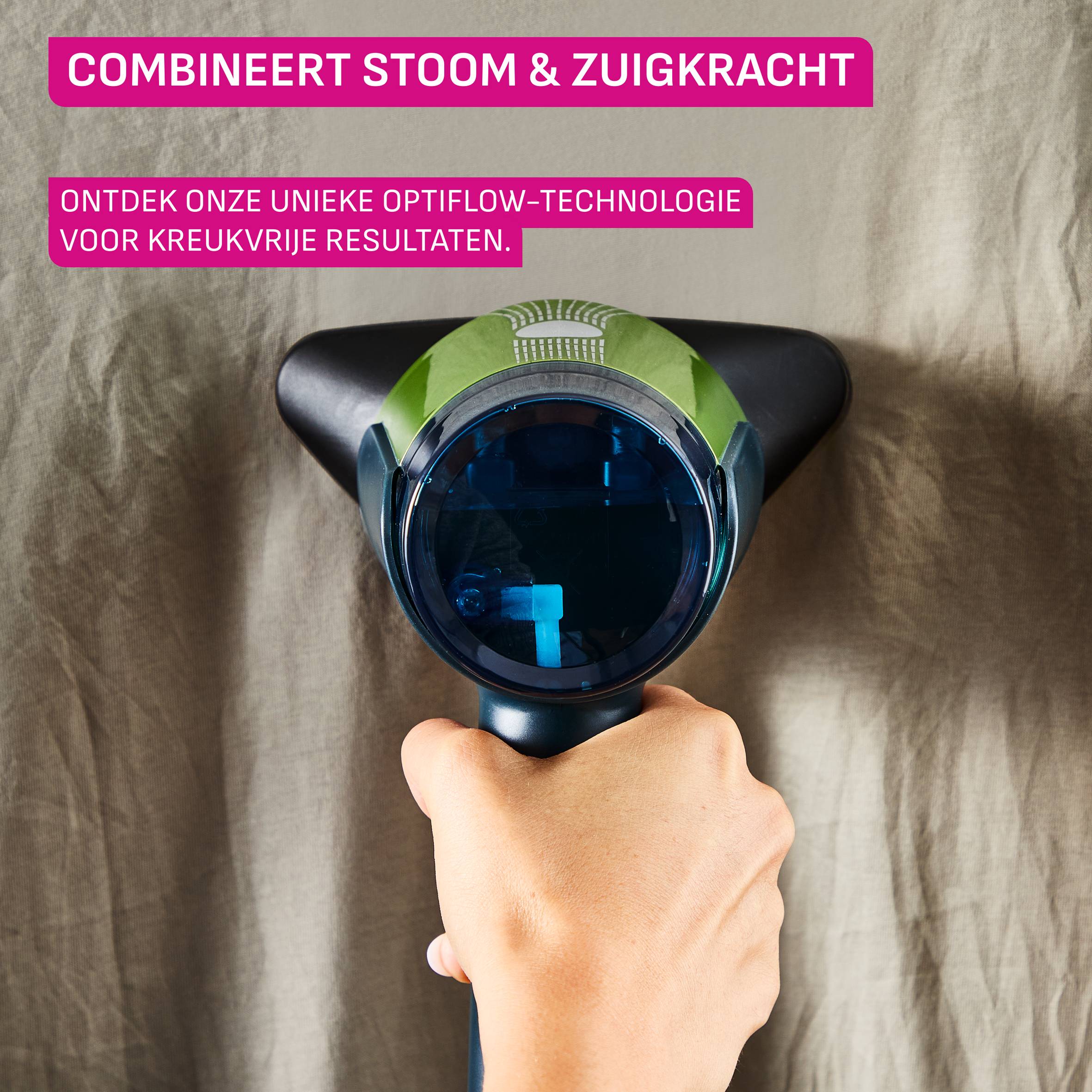 AeroSteam DT9810 Revolutionaire kledingstomer - De resultaten van een strijkijzer in één beweging - Snel en gemakkelijk