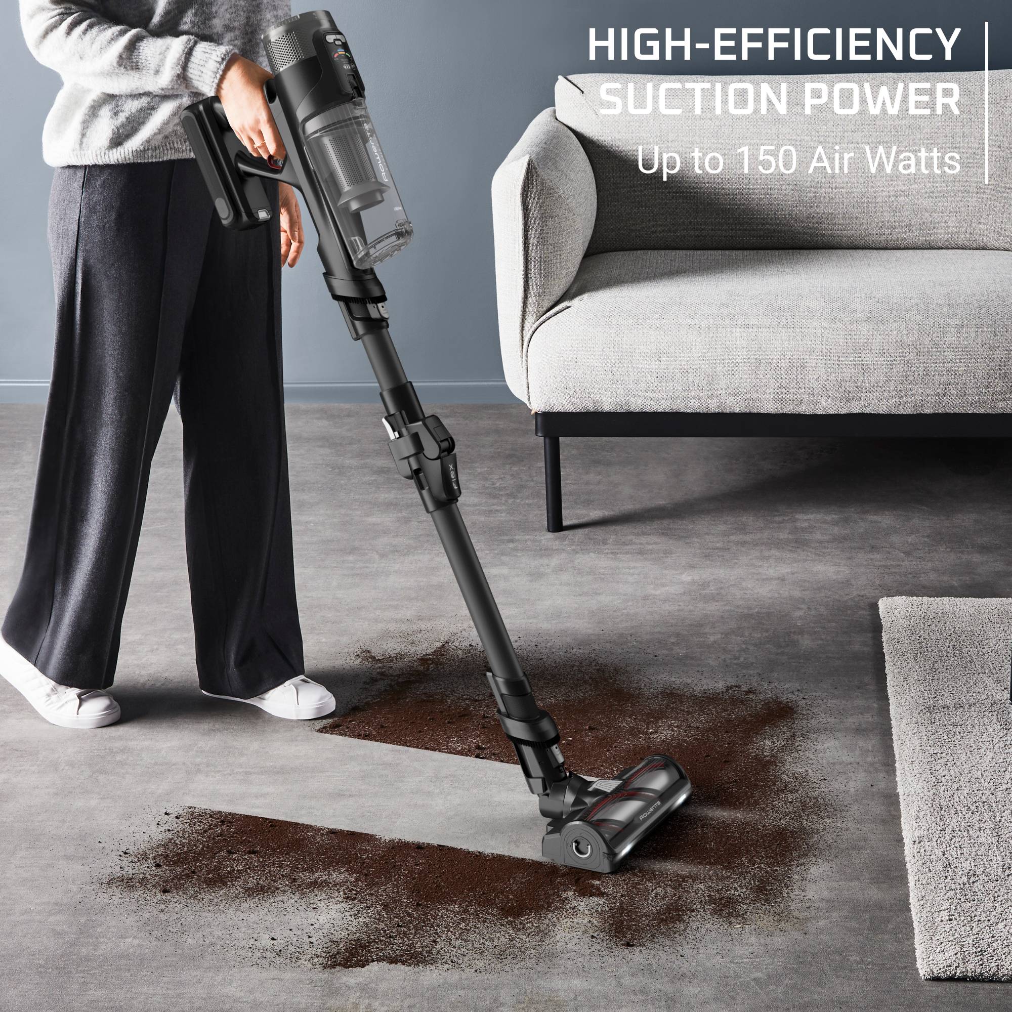 X-Force Flex 12.60 Neo RH9L55E0 Steelstofzuiger - 60 min autonomie - Allergiemodel