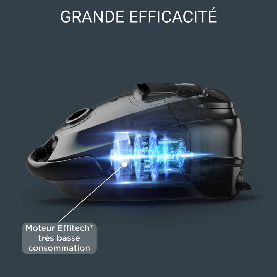 RECONDITIONNE - Silence Force Allergy+ RO7457 Aspirateur avec sac - 400W - Ultra-silencieux : 57dB