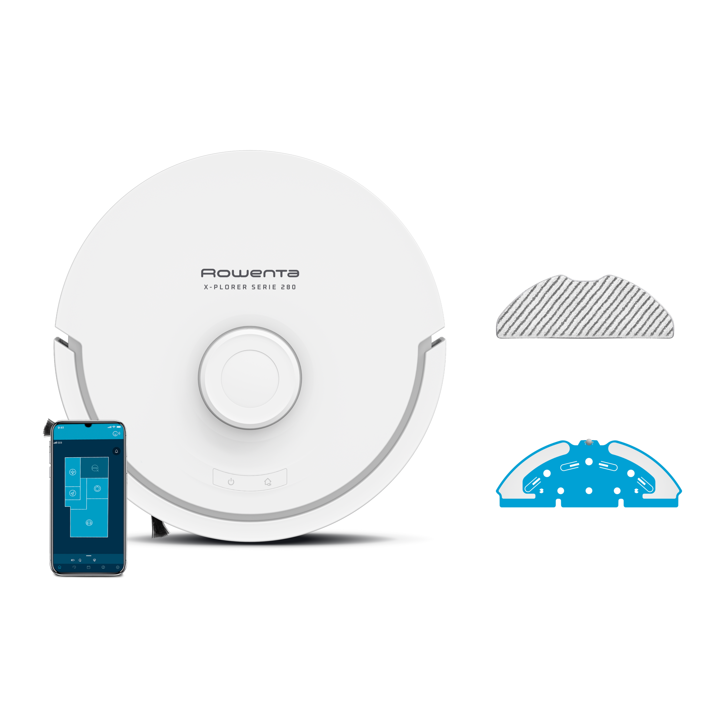 X‑Plorer Série 280 RR88H7E0 Aspirateur robot - 8.000Pa - Modèle Allergie & Animaux