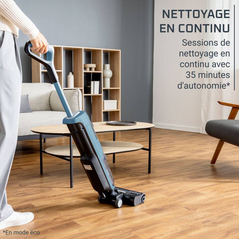 X-Clean&nbsp;2 GZ2271E0 Nettoyeur de sol & Aspirateur 2-en-1 - 35 min d'autonomie - Nettoyage automatique de la brosse