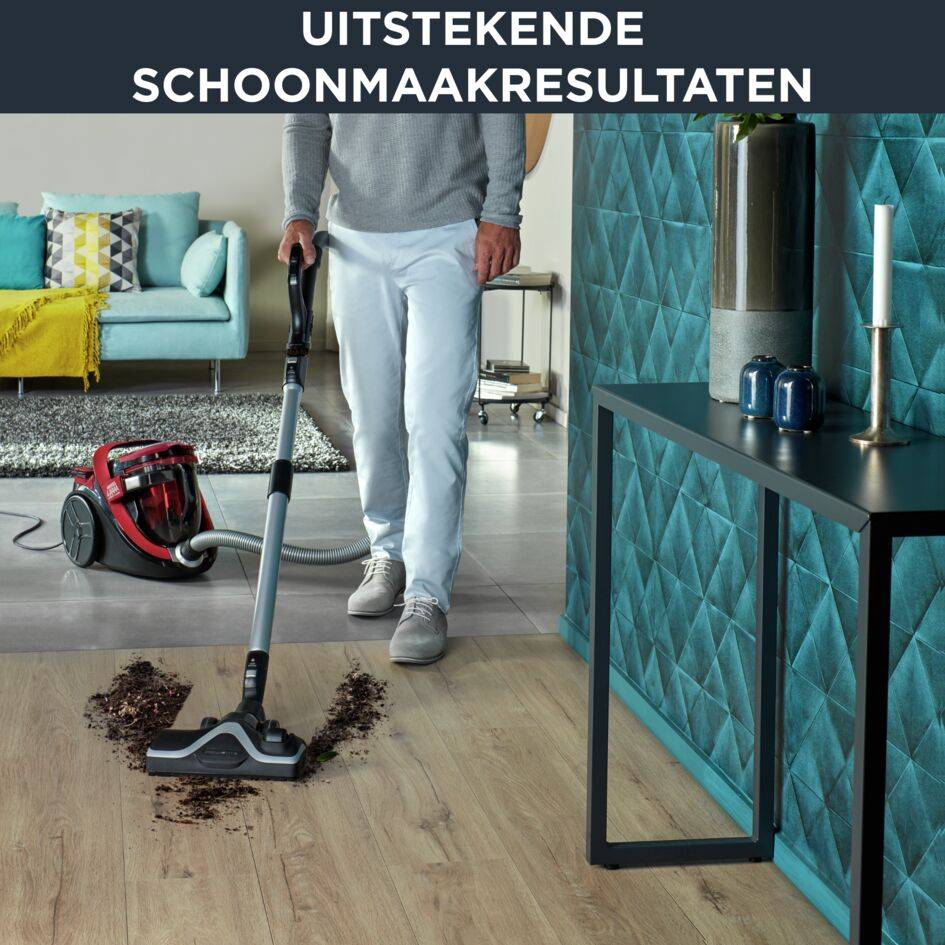 GEREVISEERD - Silence Force Cyclonic RO7649 Stofzuiger zonder zak - 550W - Stil: 65dB - Parketborstel