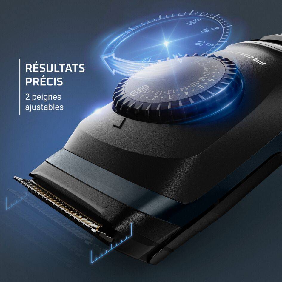 Virtuo TN3804 Tondeuse barbe - 3 accessoires + pochette de transport