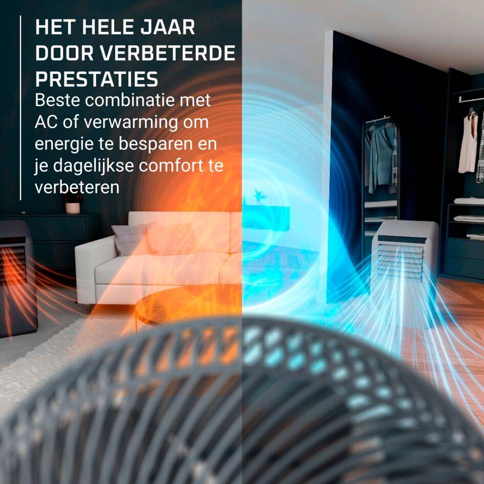 Turbo Swift Compact QV2540 Tafelventilator - 5,5 m/s - Stil