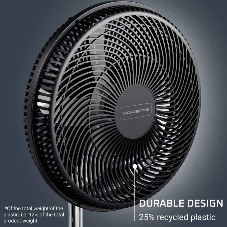 Turbo Essential VU3110F3 Ventilateur sur pied - 7,5m/s - Silencieux