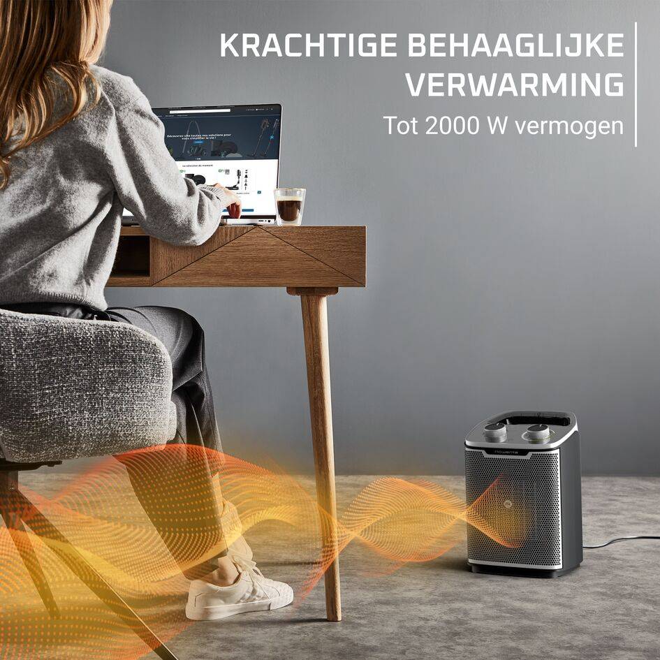 Intense Comfort +, bijverwarming, krachtige 2000 W, energiezuinig