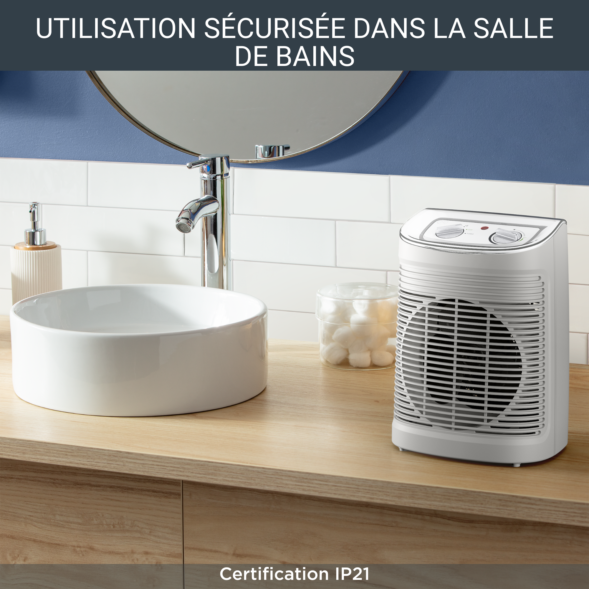 Instant Comfort Aqua SO6510 Chauffage d'appoint de salle de bain