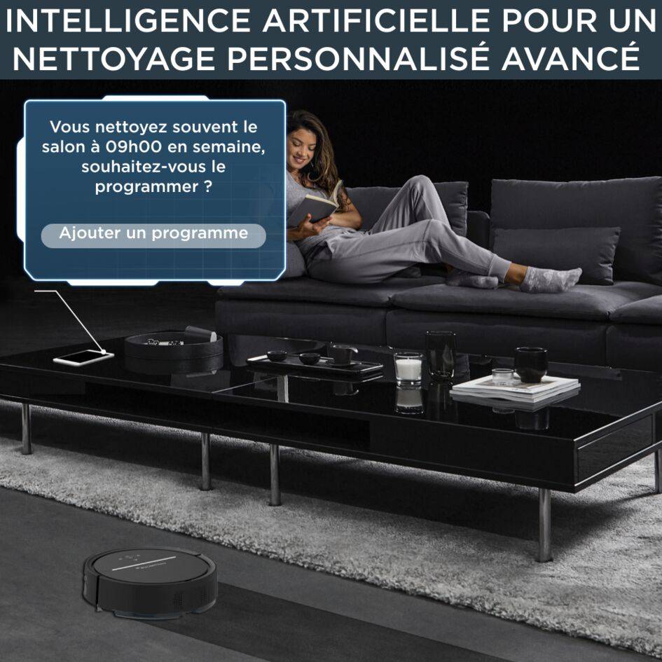 X-Plorer Serie 120 AI RR7875 Aspirateur robot 2-en-1 avec camera + laser - 2700 Pa
