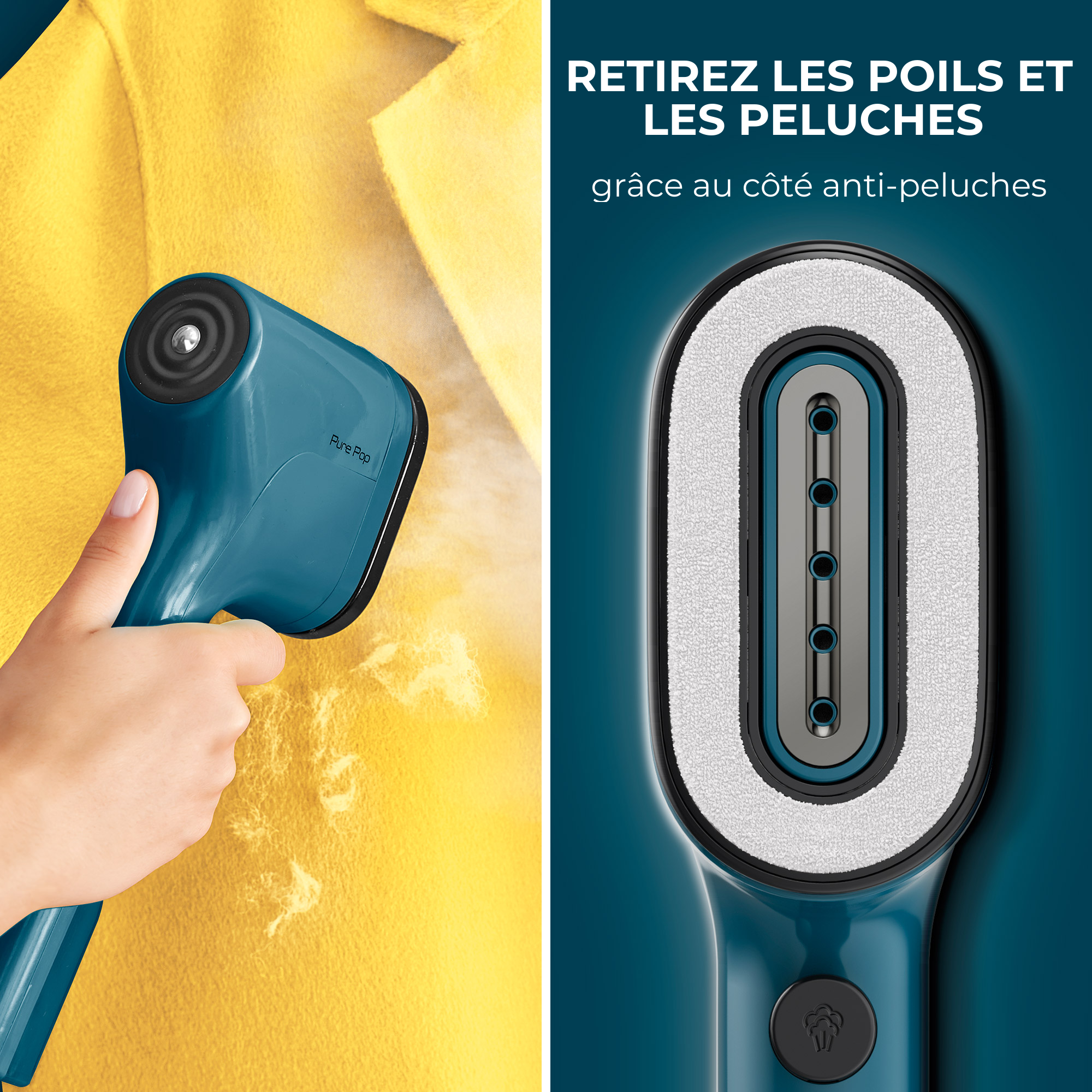 Pure Pop DT2020 Défroisseur vapeur - 1.300W - Débit de vapeur 20g/min