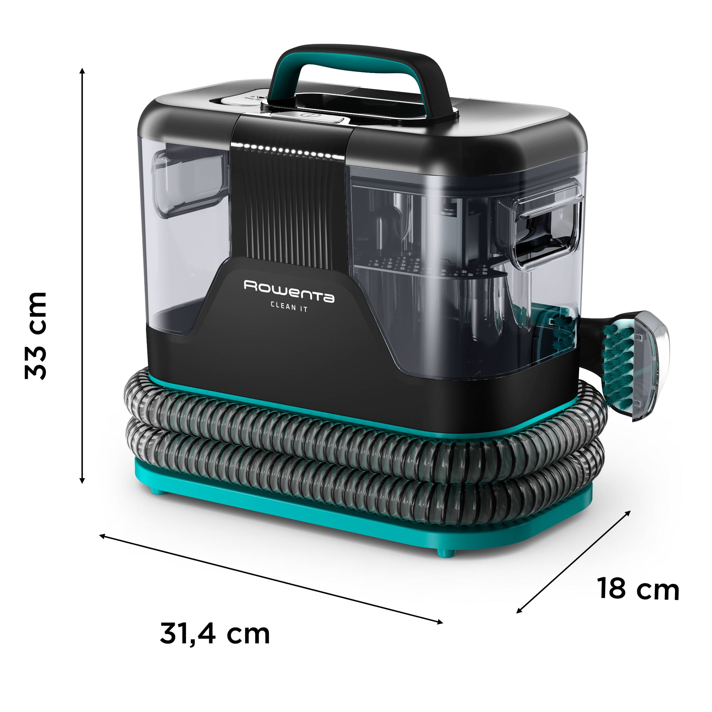 Clean It IN5020 Nettoyeur de tapis et tissu - Shampouineuse - 7 accessoires