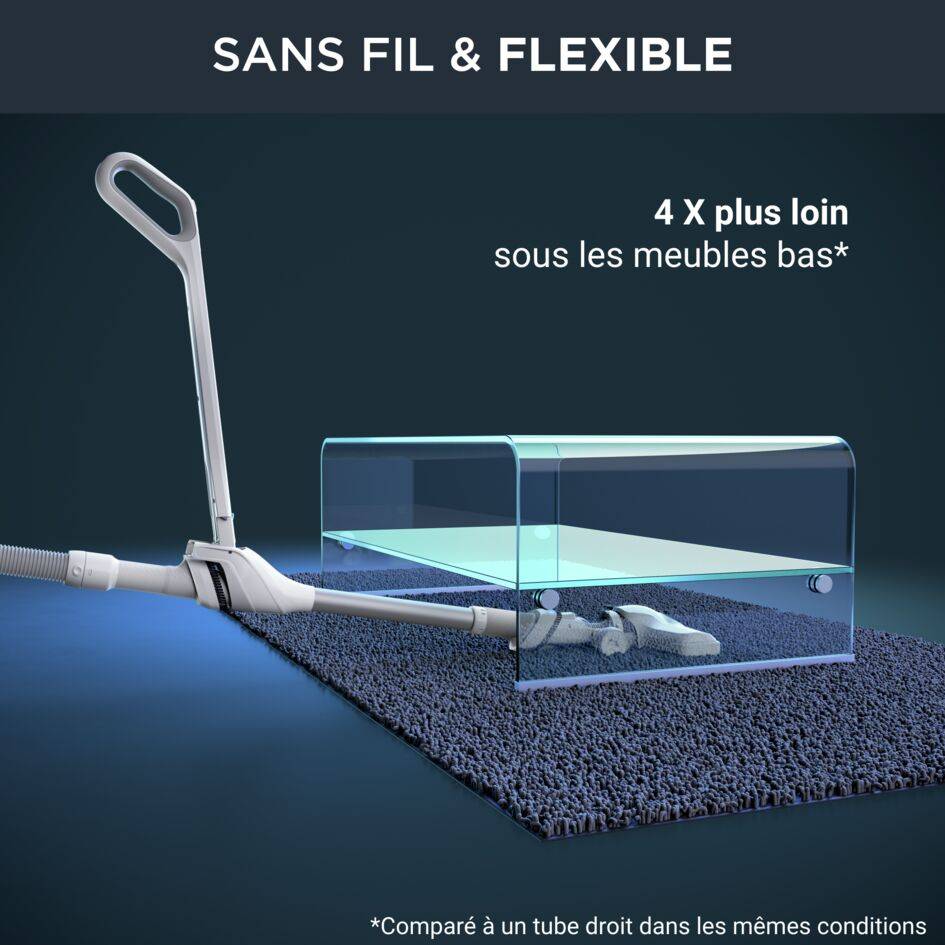 X-Ô IX7777 Aspirateur sans fil - 230 AirWatts - 180 min d'autonomie (2 batteries) - 1,0L