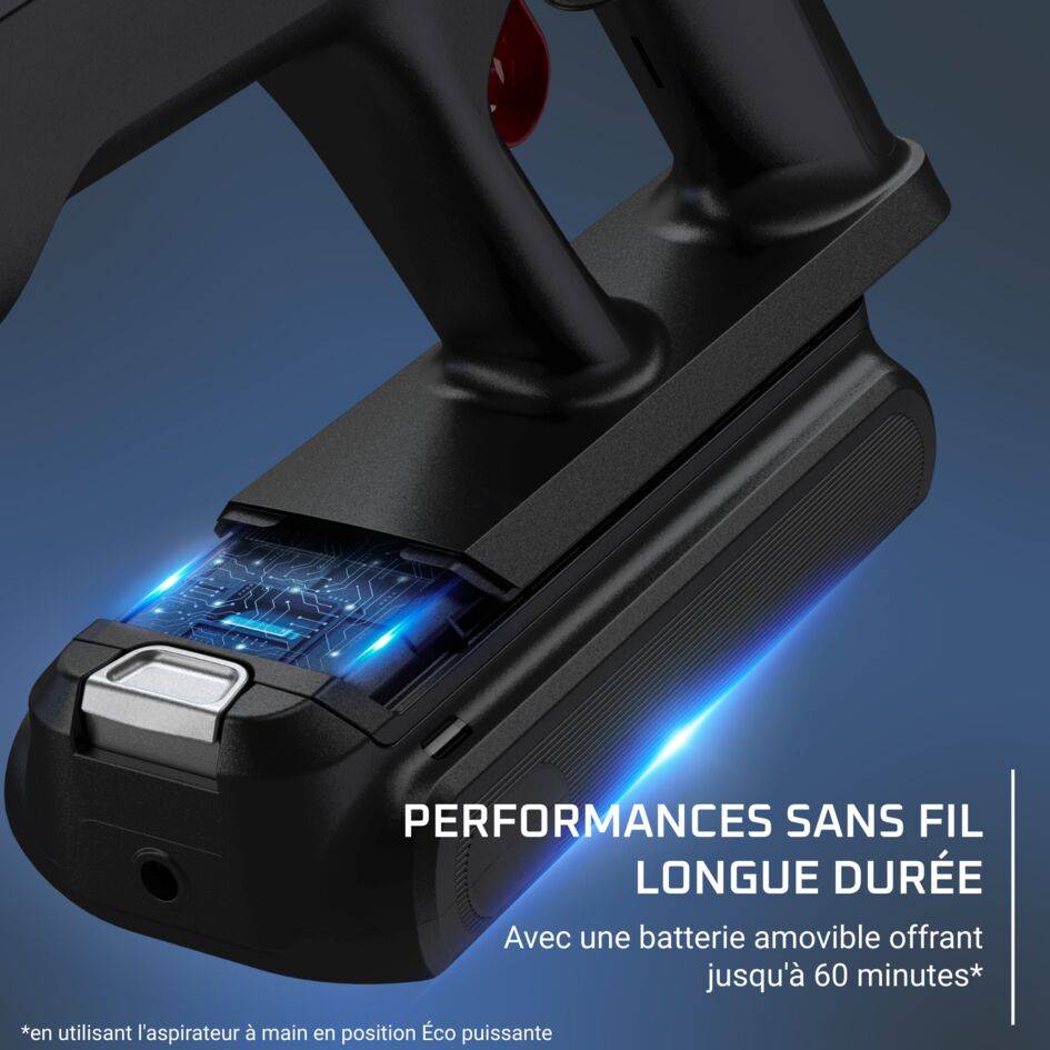 Aspirateur balai X-Force Flex&nbsp;13.60 RH9A32WO, modèle Allergy, Nettoyage en profondeur