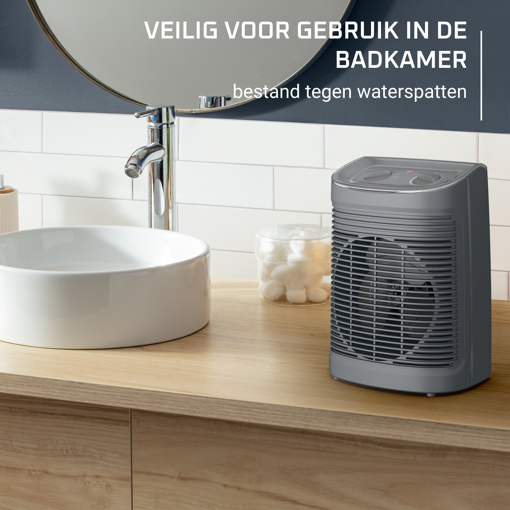 Instant Comfort Aqua SO6511 Elektrische verwarming voor badkamer - 2.400W - 2 snelheden