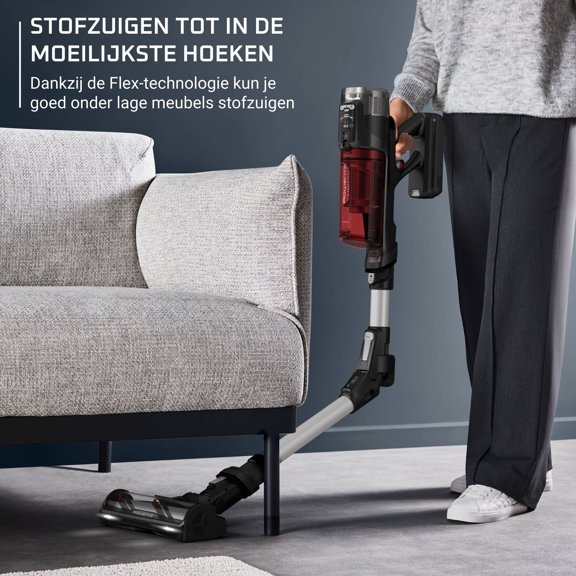 X-Force Flex 13.60 Complete RH9A93E0 Steelstofzuiger - 150 AirWatts - 60 min autonomie - Huisdiermodel