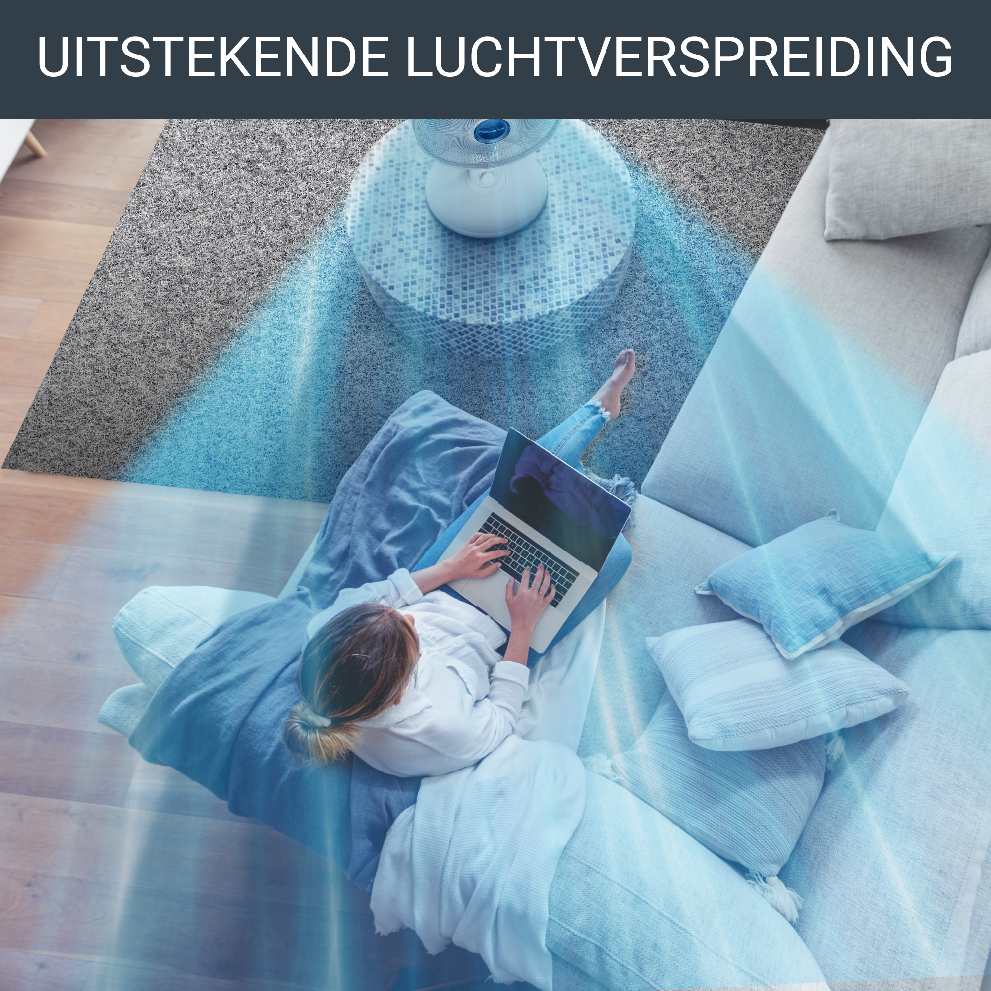 Turbo Silence Extreme+ VU2730 Tafelventilator - 45 m³/min airflow - 4 snelheden - Ultra-stil: 38 d(B)