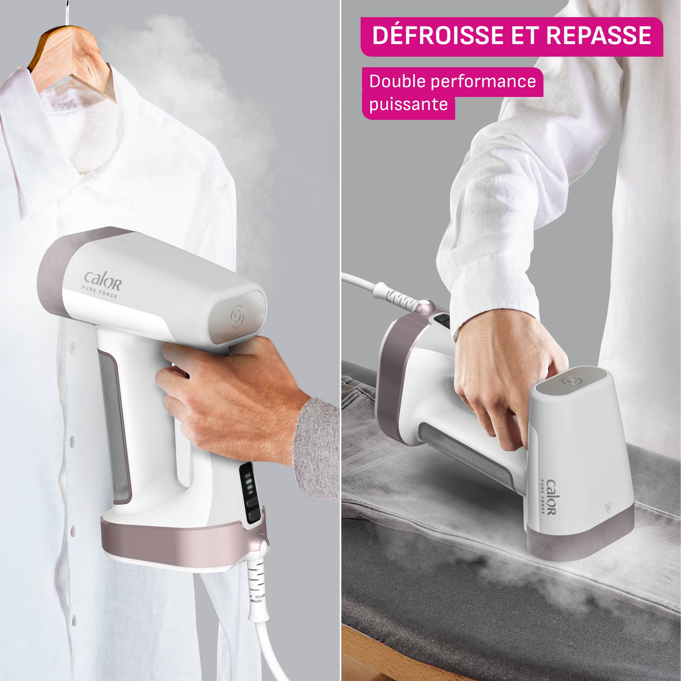 Pure Force 2-en-1 DT8720 - Défroisse et repasse - 1.800W