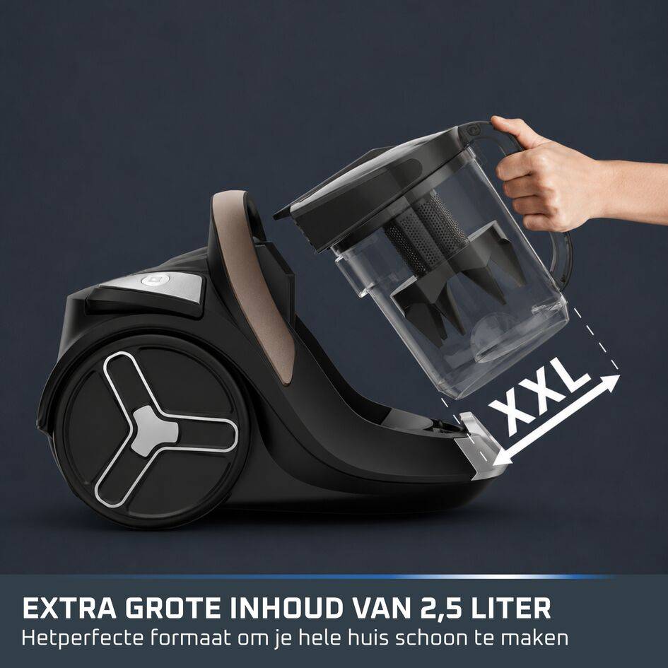 Silence Force Cyclonic&nbsp;8 RO7C89E0Stofzuiger zonder zak - 900W - Ultra stil: 66dB - LED-zuigmond