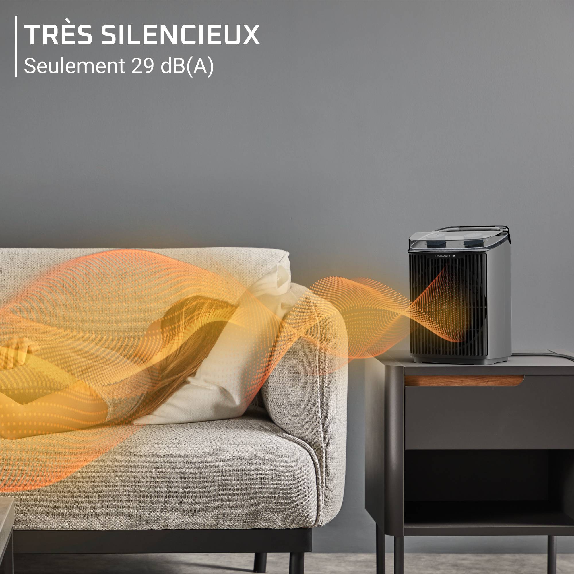 Intense Comfort Aqua SO6550F0 Chauffage électrique pour salle de bains - Silencieux - 2400 W