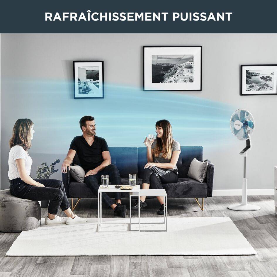 Turbo Silence Extreme VU5640 Ventilateur sur pied - 45 db(A) - 4 vitesses