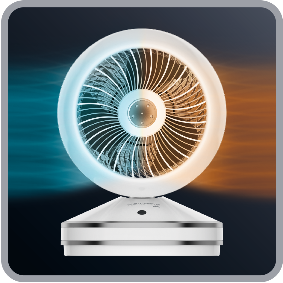 Air Force Intense 2-IN-1 HQ7152 Chauffage & Ventilateur - 2.600W - 3  vitesses ventilateur + 3 vitesses chauffage | Ventilateurs | Rowenta
