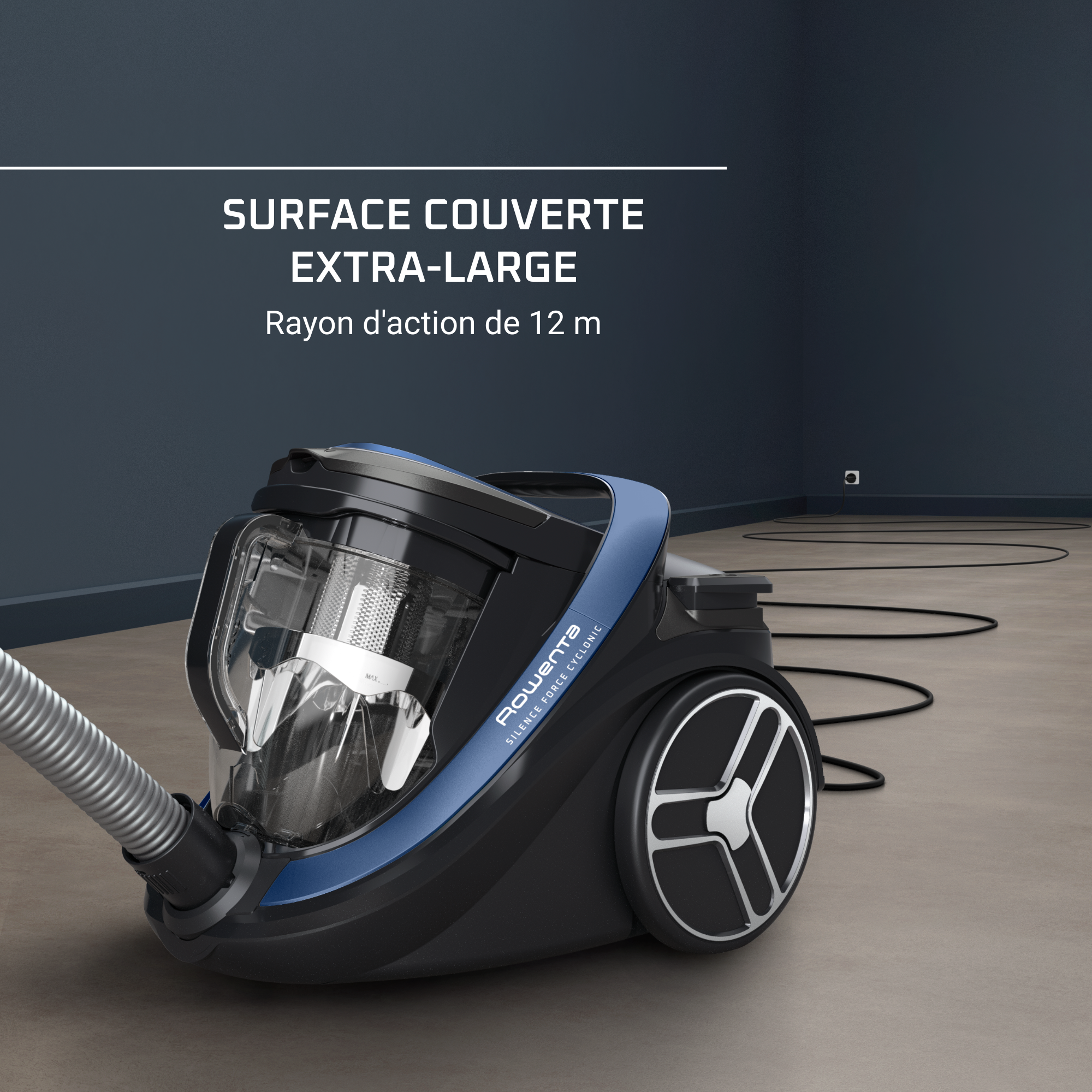 Aspirateur sans sac Silence Force Cyclonic Effitech Animal Care RO7941EA Rowenta