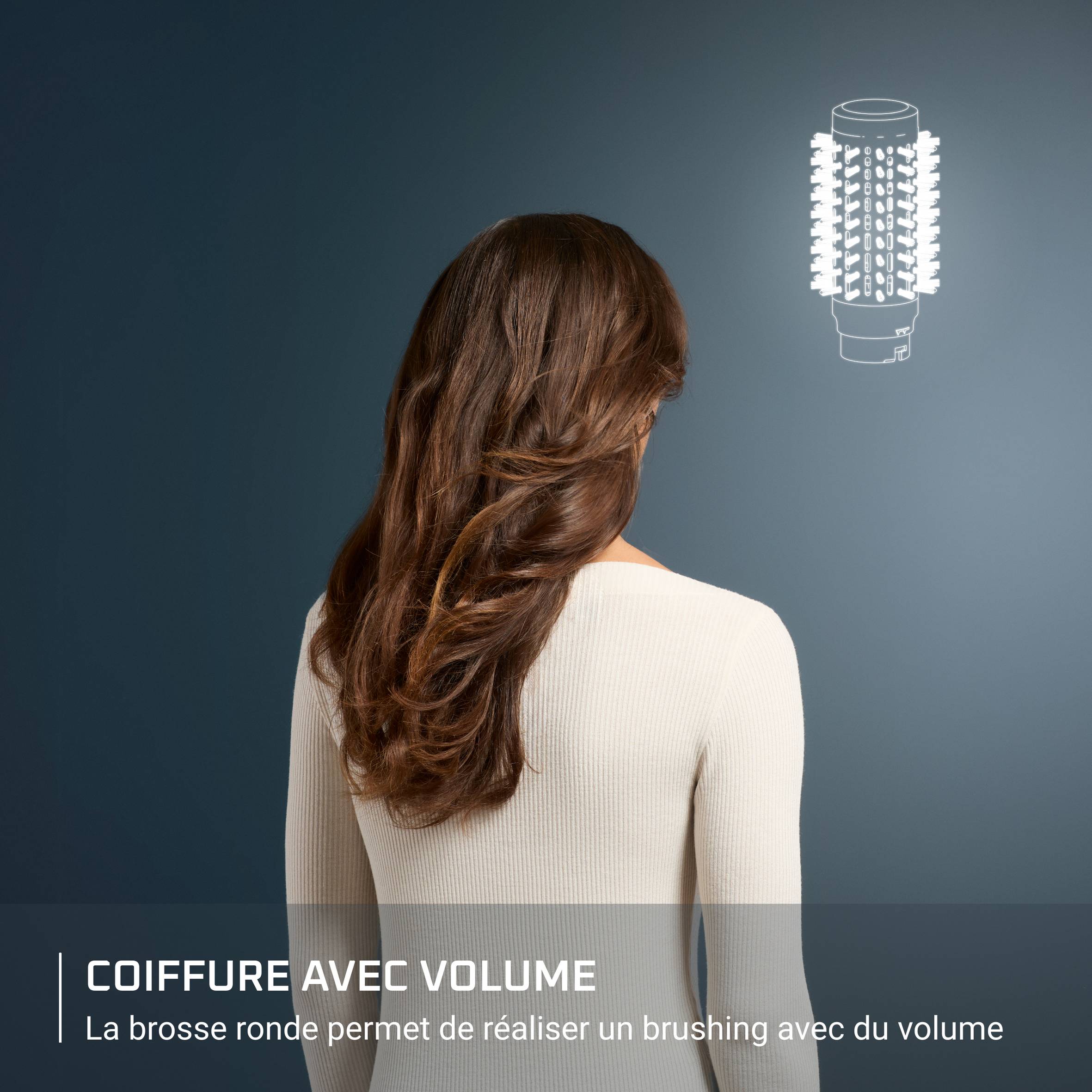 Air Shape UB9820 Brosse soufflante multistyler - 3 niveau de vitesses/températures - Ceramique