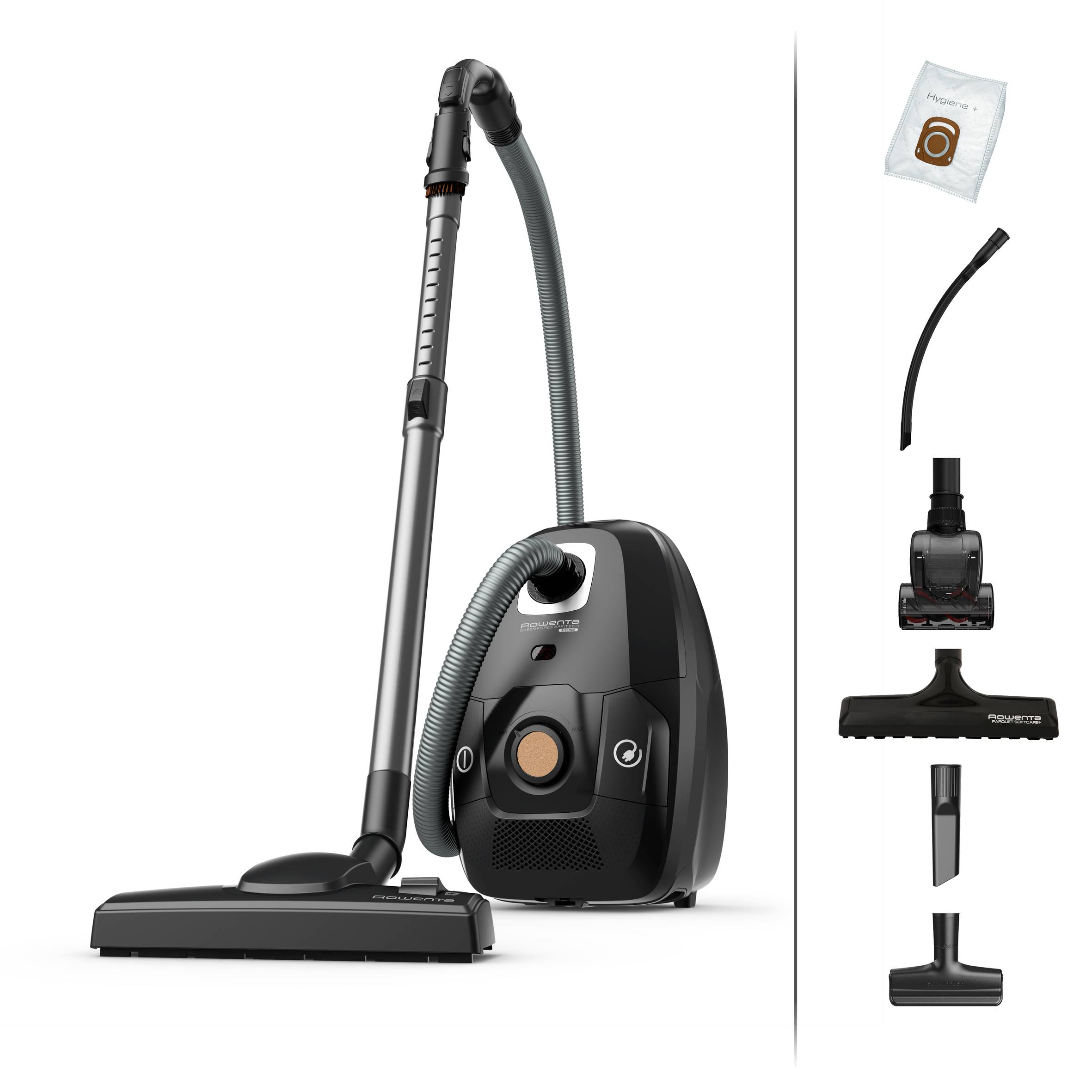 Green Force EffiTech Silence RO6189 Aspirateur avec sac - 400W - Silencieux : 64dB - Brosse parquet + Mini turbobrosse