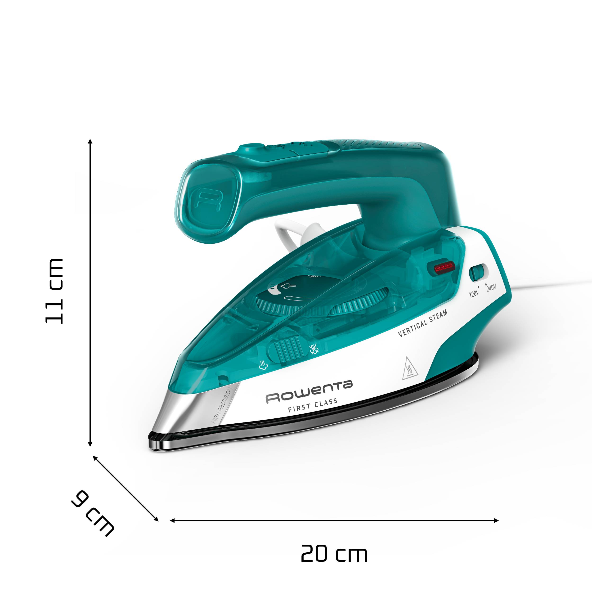 First Class DA1610E0 Fer vapeur - Format voyage pliable - Chauffe rapide