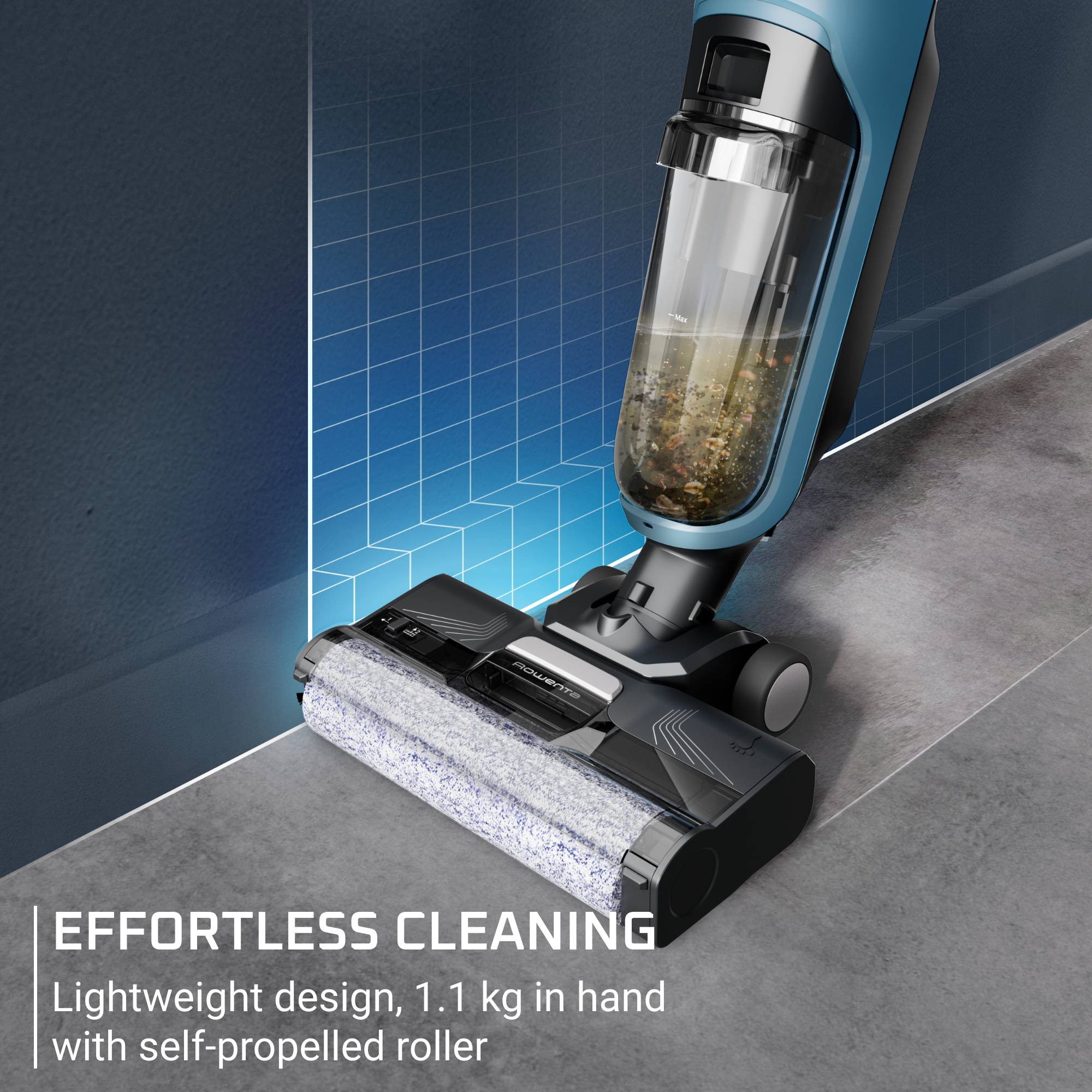 X-Clean 2, Aspirateur laveur sans fil, Nettoyage 2-en-1 pour un gain de temps assuré